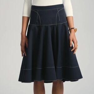 Aleeza Paris - Navy Blue Cotton Skirt!! NWT XS